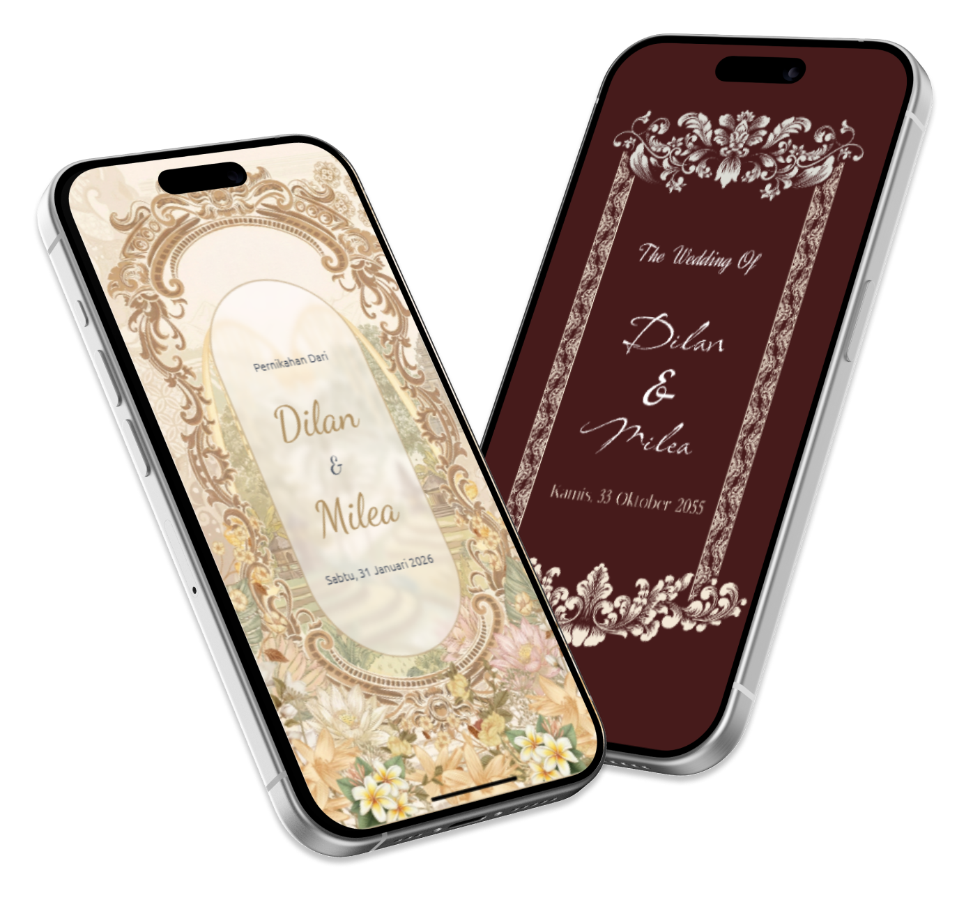 mockup undangan bali